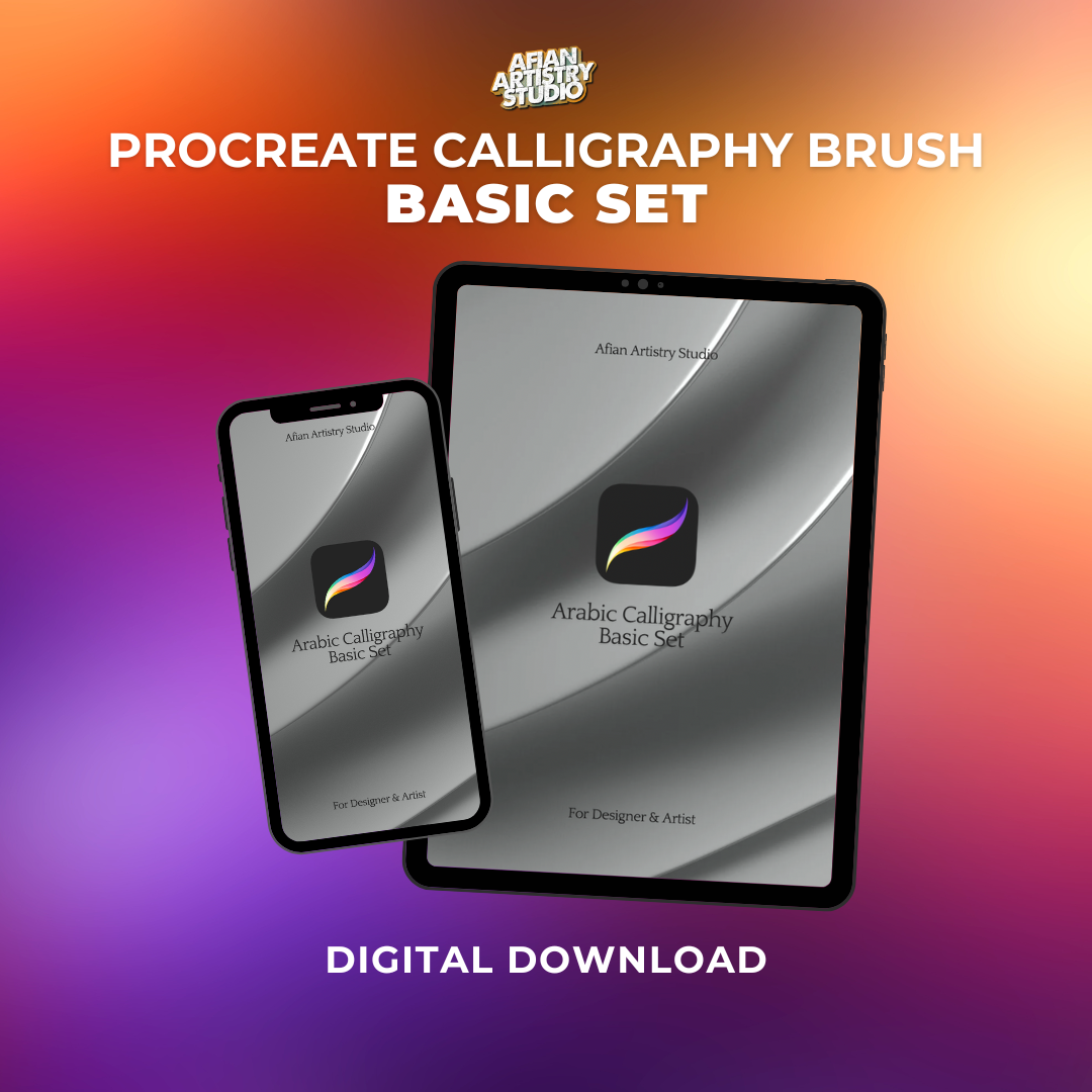 Procreate Calligraphy Brush Basic Set - For iPad & iPhone